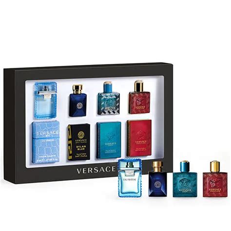 versace men gift sets|miniature aftershave gift set.